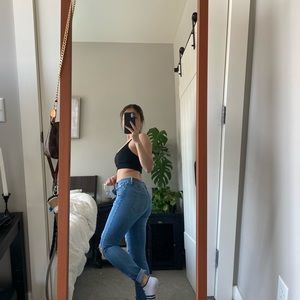 Abercrombie ripped jeans